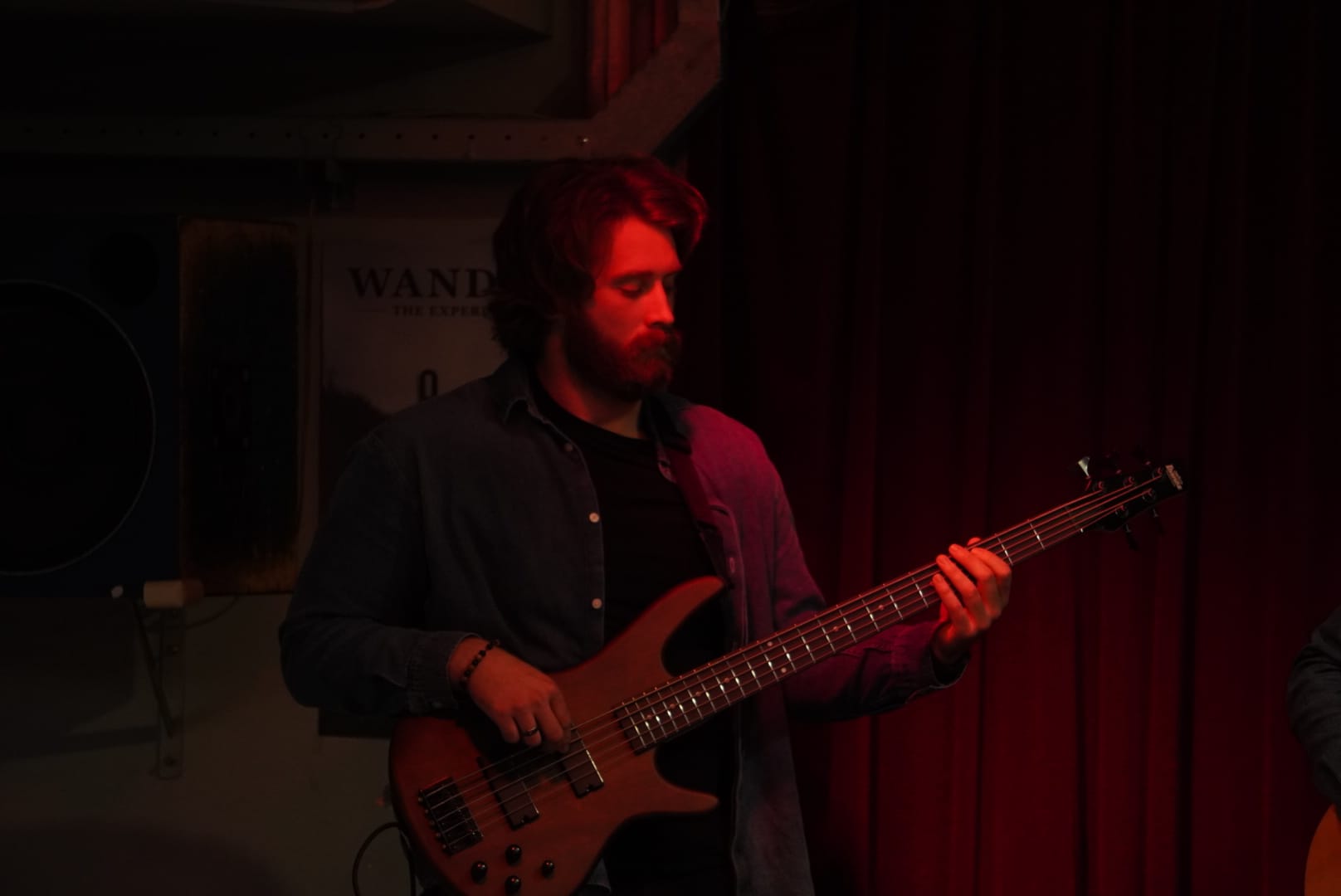 Jaro Slobodianiuk performing at the Sounds album release